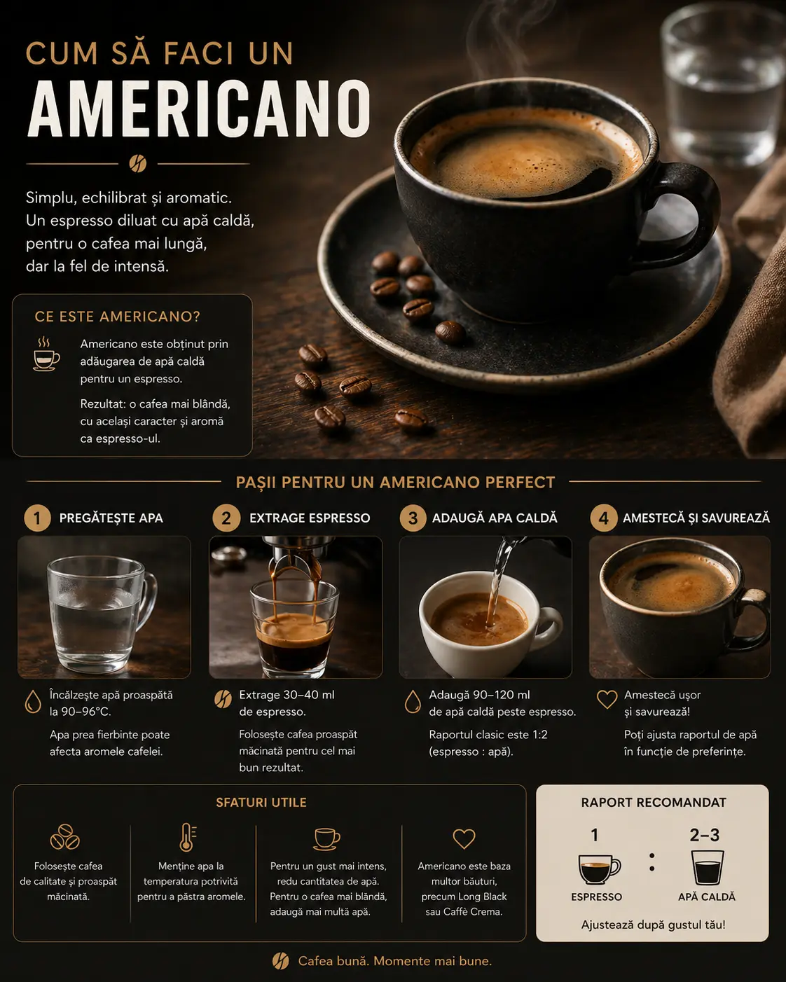 cum sa faci un americano