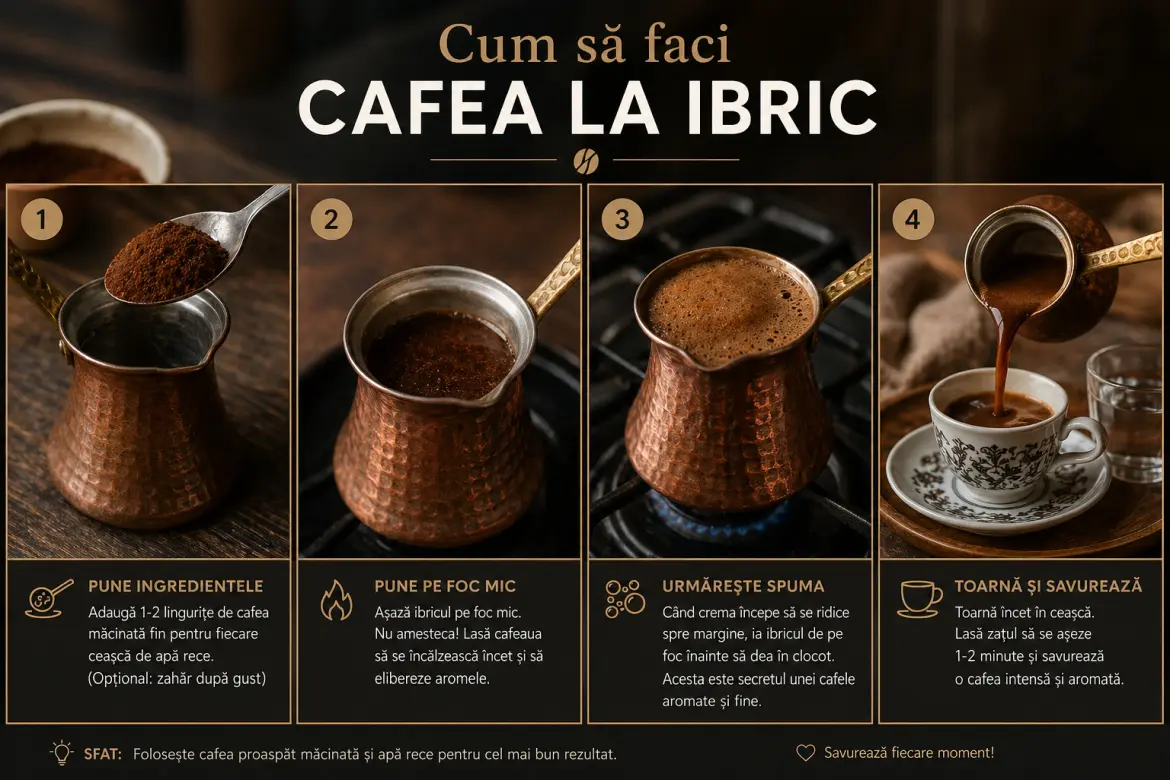 cafea de la claro cafe facuta la ibric