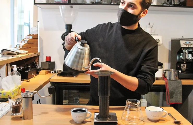 cafea la aeropress