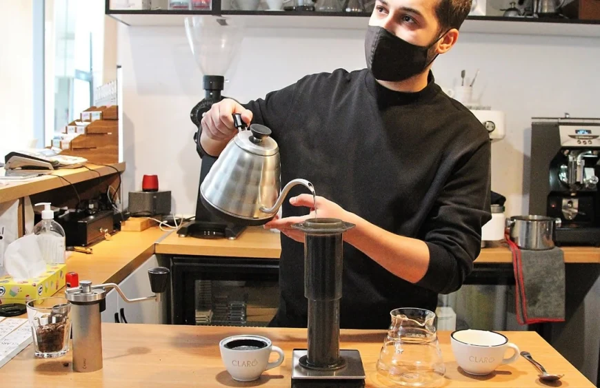 cafea la aeropress