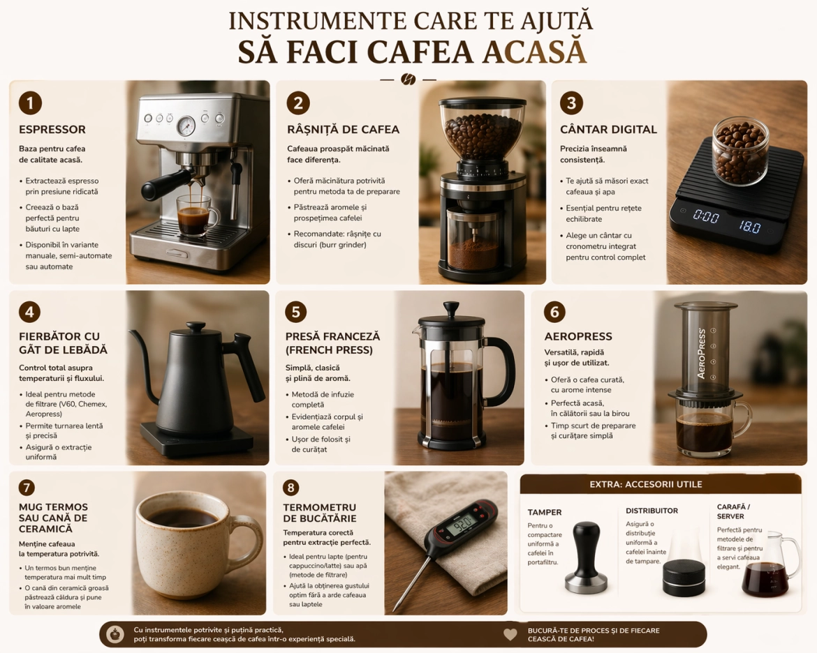 instrumente de preparat cafea claro cafe