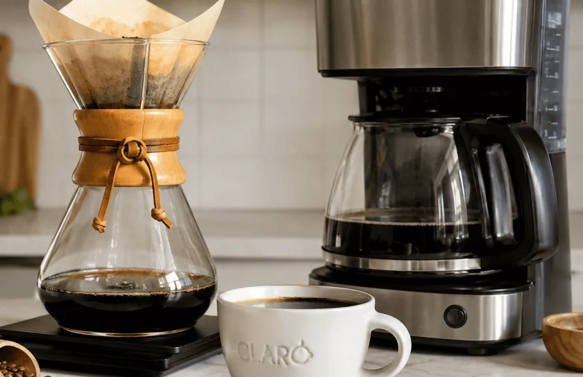 Prepararea cafelei Pour Over
