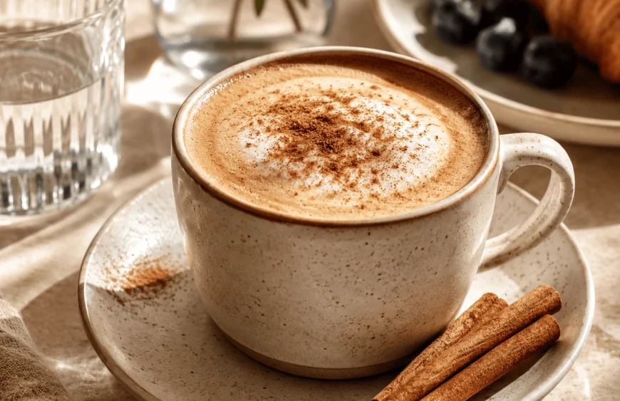 scorțișoară în cafea
