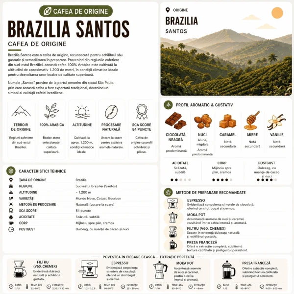 Brazilia Santos - Cafea de Origine