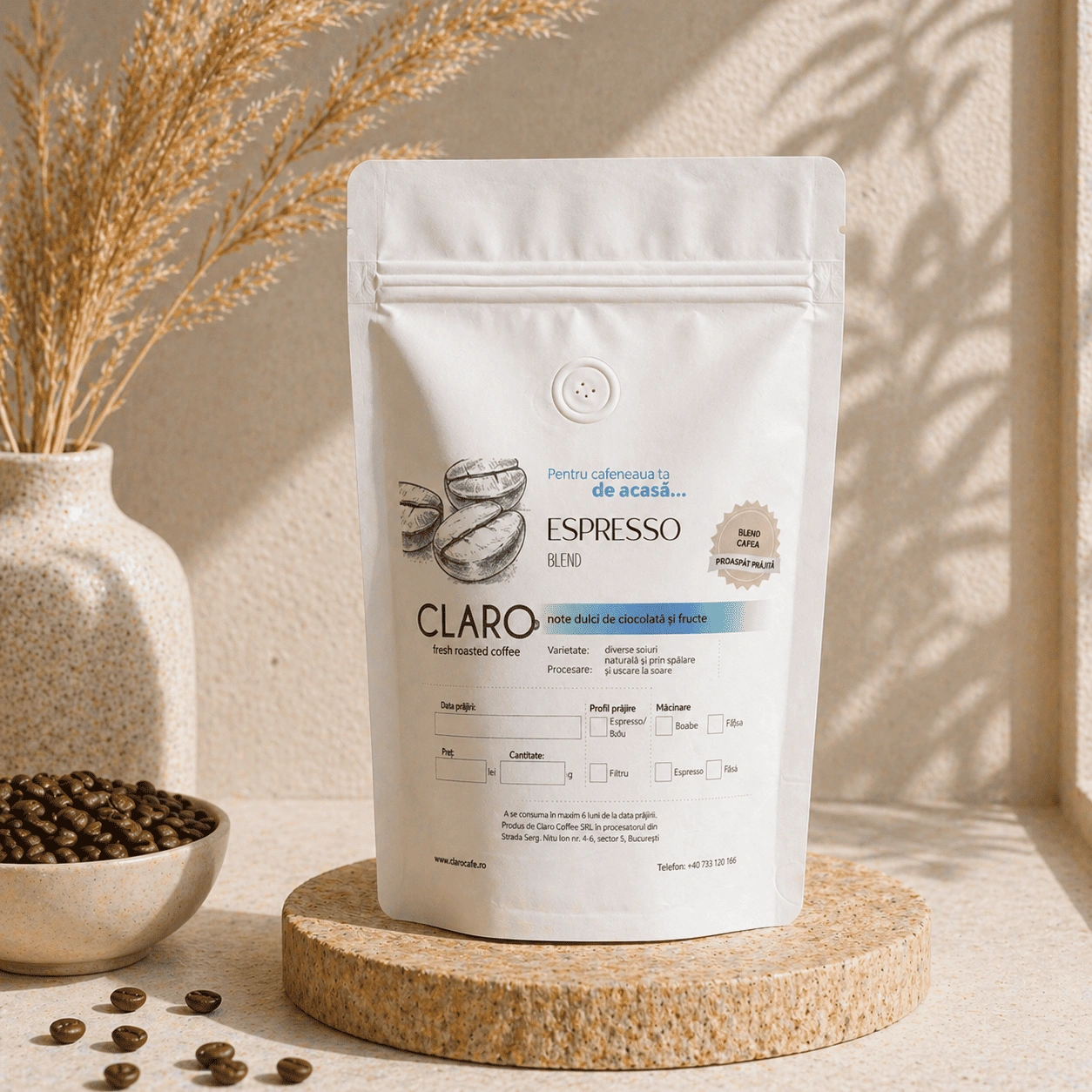 Claro Espresso - Blend Cafea de Origine