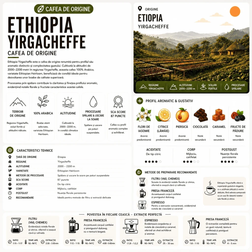 Ethiopia Yirgacheffe – Cafea de Origine 3