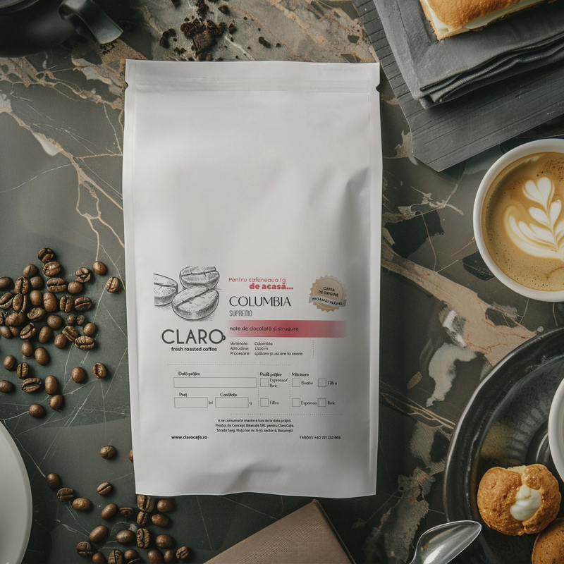 Columbia Supremo - Cafea de origine de la Claro Cafe