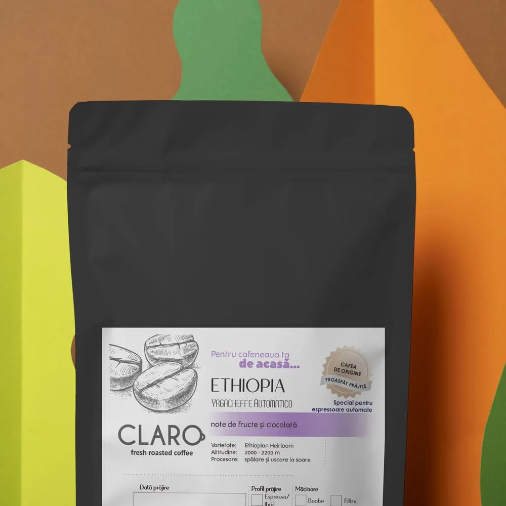 Ethiopia Yirgacheffe Automatico 1kg - Cafea de Origine