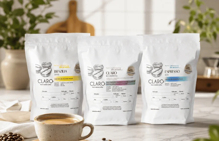 CLARO cafea proaspăt prăjită cu gust curat