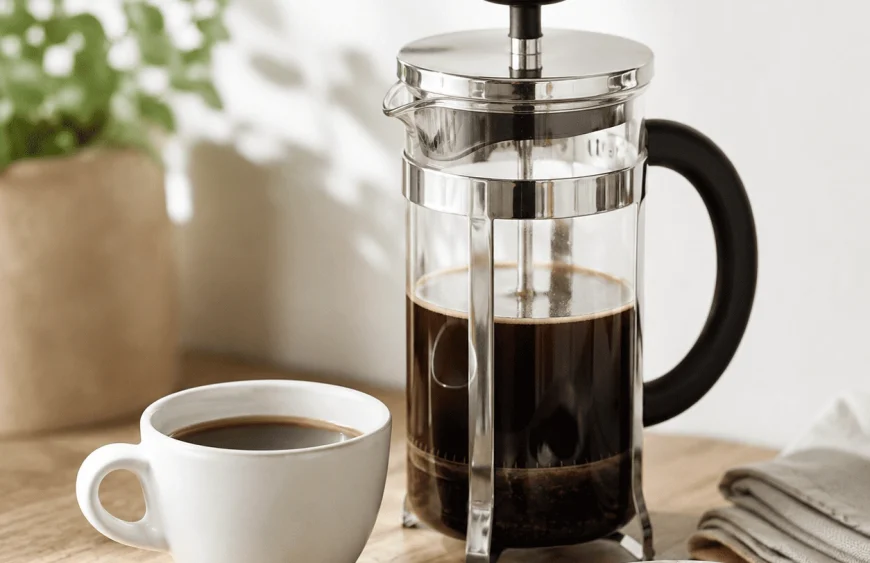 Checklist preparare cafea la French Press
