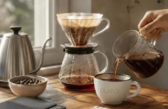 Checklist preparare cafea la V60 acasă
