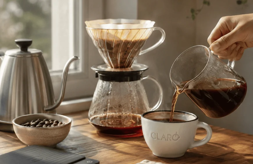 Checklist preparare cafea la V60 acasă