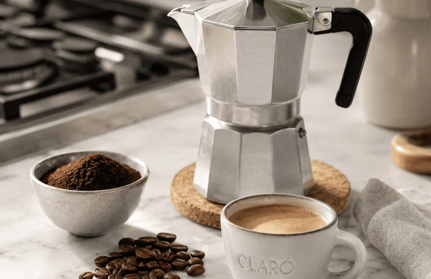 Checklist preparare cafea la mokapot