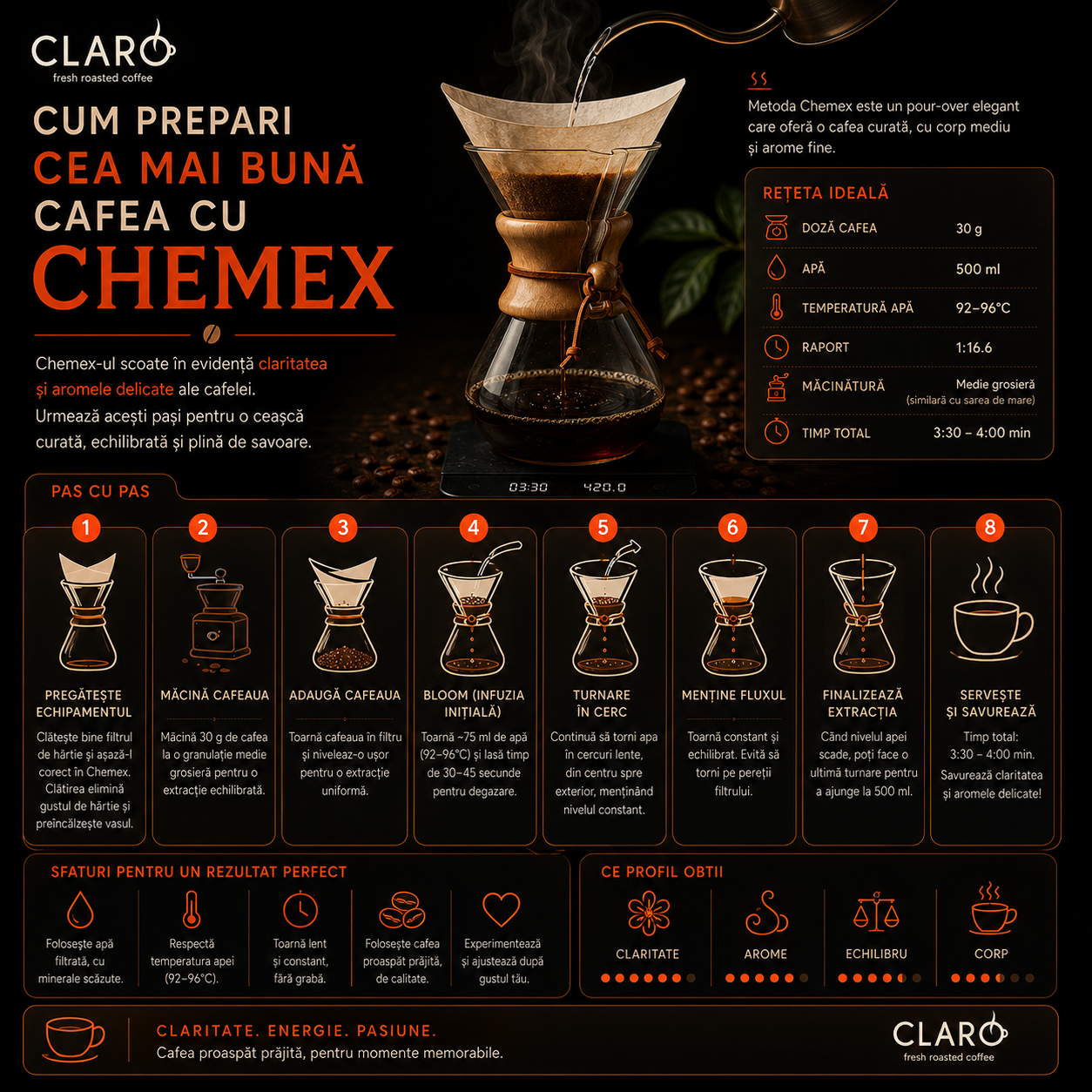 cafea la chemex