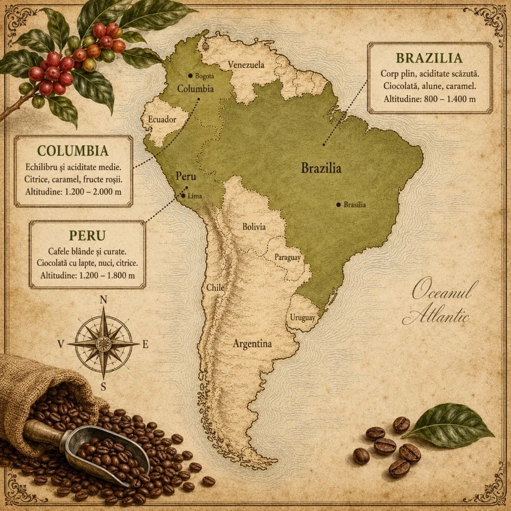cafea din america de sud
