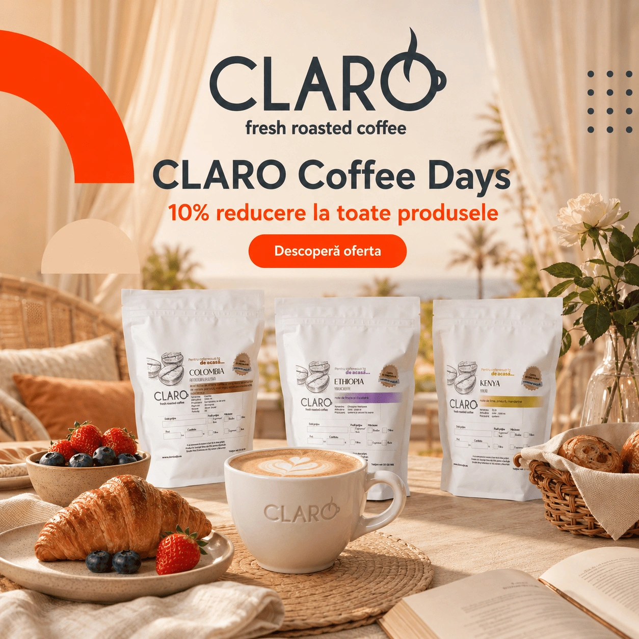 claro coffee days august