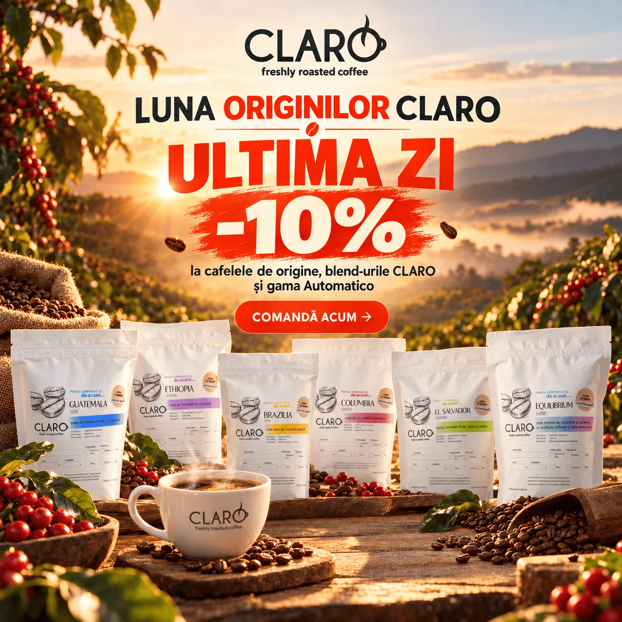 CLARO scarcity 1 octombrie