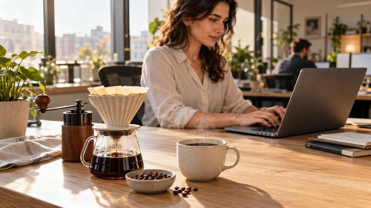 cafeaua de specialitate si eficienta la birou